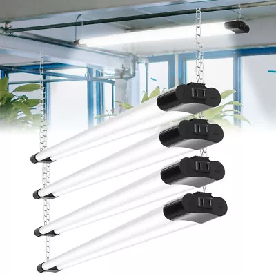 4 PACK 4FT LED SHOP LIGHT 6500K Daylight Fixture Utility Ceiling Lights Garage • $54.99