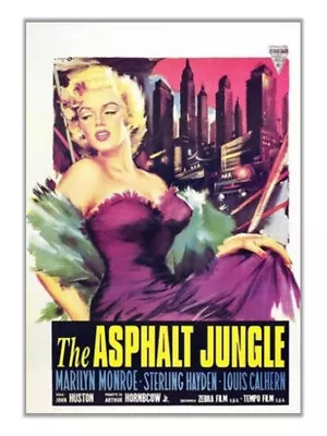 Marilyn Monroe The Asphalt Jungle (1950) Noir Vintage-Style 12x18 Movie Poster • $17.99