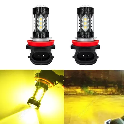 For KIA Optima 2011-2014 2015 2PC Golden Yellow H11 / H8 LED Fog Light Bulbs 80W • $11.98