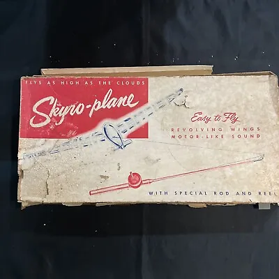 Skyro-Plane Vintage Toy Plane & Fishing Pole Marxman Distributers 1950s😍 • $12.99