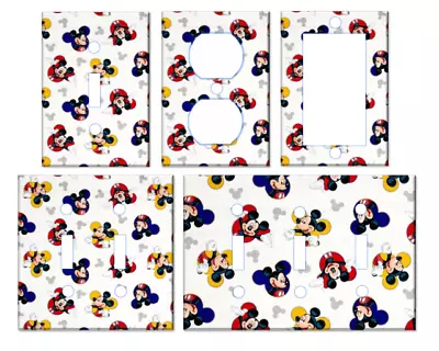 MICKEY MOUSE PATTERN - Disney Light Switch Covers Outlet Decora Home Decor • $7.99