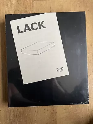 Original Black New Ikea LACK Floating Wall Mount Shelf Display Lack 30 X 26cm • £12.50