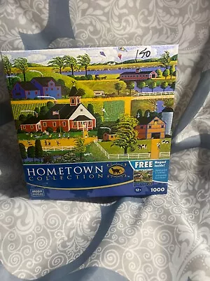 MEGA Hometown Collection Roadside Icons Jigsaw Puzzle - 1000 Pieces • $10