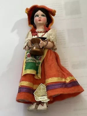 Vtg  7 1/2” Magis Roma Italy Italian Doll • $15.99