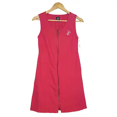 $24.99 • Buy Element Size 8 Red Cotton Denim Retro Mod Style Slater Pencil Dress