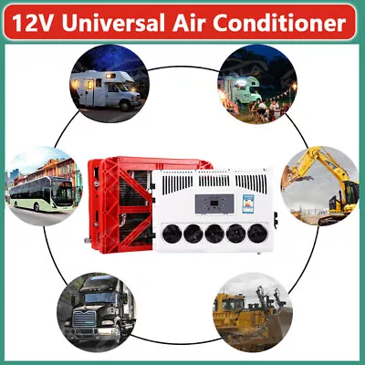 English Panel / 12V Truck Cab Air Conditioner Split AC For Truck Bus RV Caravan • $550