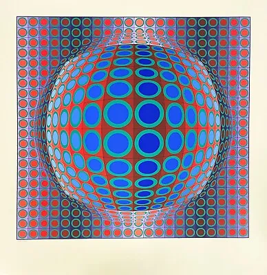 Victor Vasarely  Vega  Original Hand Signed Serigraph Edition Of 250 • $950