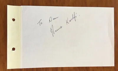 Actress Anna Kashfi Hand Signed Autographed Paper Married Marlon Brando • $19.95