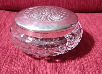 Vintage Glass Trinket Box • $32.99