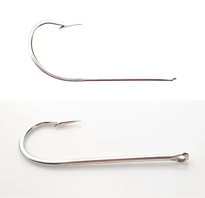 Mustad Hooks 3412-DT (size: 10/0 Qty: 25) Needle Eye Long Shank Cedar Plug Hook • $35.97