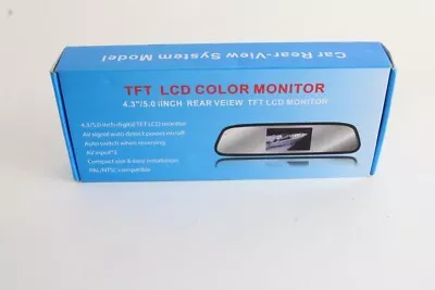 TFT LCD Color Monitor 4.3  5 Inch Rear View Digital Auto Switch AV Input Mirror • $9.95