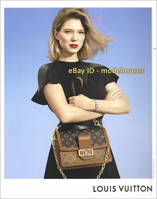 $3.00 PRINT AD - LOUIS VUITTON Fall 2019 LEA SEYDOUX New Classics 1-Page • $3