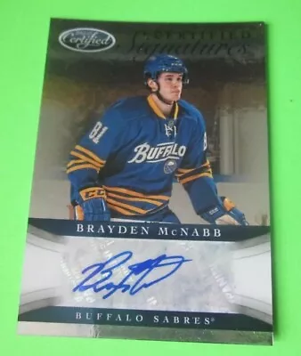 2012-13 Panini Certified Signatures Brayden McNabb Hockey Card  • $5