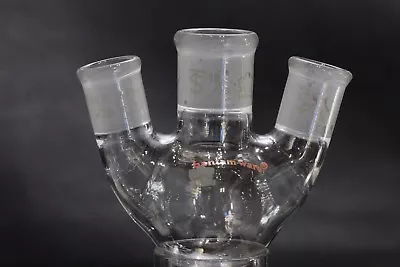 $10 • Buy Kontes Bantam-ware 25mL 3-Neck Round Bottom Flask W/ 19/22 Center & 14/20 Outer