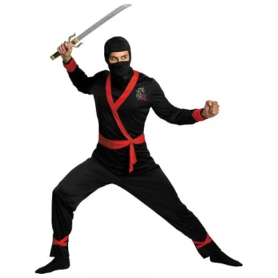 Ninja Master Costume Halloween Fancy Dress • $28.04