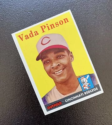 1958 TOPPS Vada Pinson #420 Cincinnati Redlegs Baseball Card • $149.99