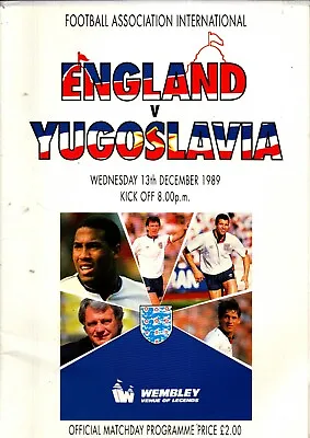£2 • Buy England V Yugoslavia 1986 European Championship Qualifier