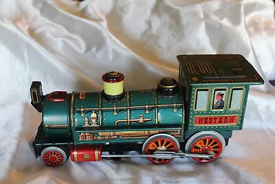 Vintage Modern Toys Tin Train Locomotive Battery Powered Japan Works Great • $15