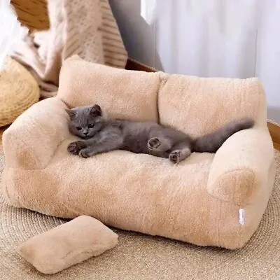 Luxury Cat Bed Sofa Winter Warm Cat/Small And Medium Dogs Comfortable Plush Bed • $33.28