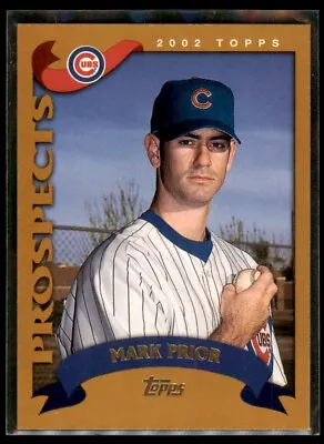 2002 Topps Traded & Rookies Prospects Mark Prior Rookie Chicago Cubs #T231 • $1.99