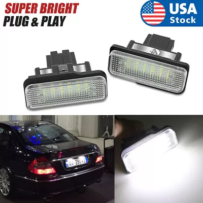 LED License Plate Light Tag Bulb Lamps Lights For Mercedes CLS350 W203 2001-2007 • $13.68