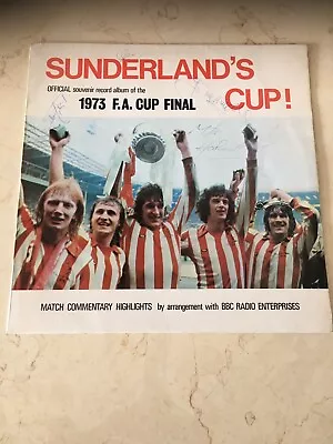 Sunderland SAFC 1973 FA Cup Official Souvenir Record 12 Inch LP Album Signed • £9.99