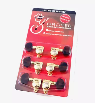 Grover Gold Tortoise Button Rotomatic Tuners Gibson®/Epiphone® Guitar 102GT • $92