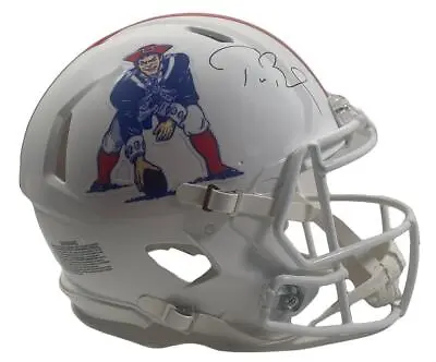 $1425 • Buy TOM BRADY Autographed Patriots Throwback Authentic Speed Helmet FANATICS