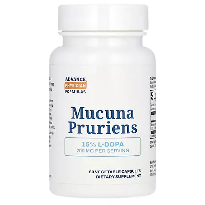 Mucuna Pruriens 200 Mg 60 Vegetable Capsules • $16.64