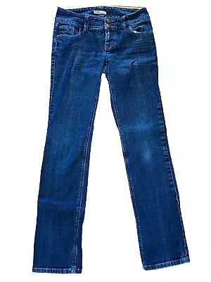 Cabi Jeans Womens Size 4 Straight Slim Dark Denim Blue • $21.44