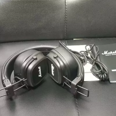 Marshall Monitor M-ACCS-00152 Over The Ear Corded Headphones - Black • $80.99