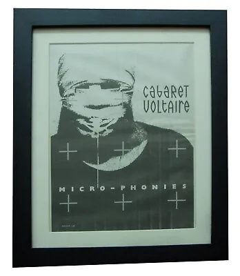 Cabaret Voltaire+micro Phonies+poster+ad+rare Original 1984+framed+world Ship • $86.97