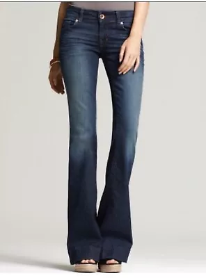 J Brand Love Story Heritage 722 Dark Vintage Bell Flare Leg Women Jeans Size 30 • $49.99