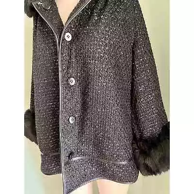 Victoria Secret's Fancy Schmancy Coat W/ Removeable Faux Fur Women's Medium • $45