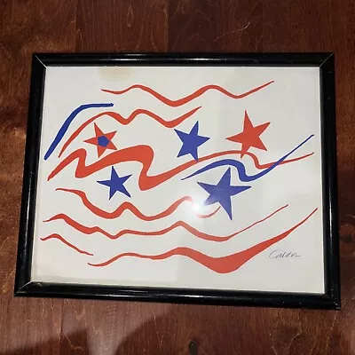 Alexander Calder Stars & Stripes Plate Signed Lithography 12”x15” • $400