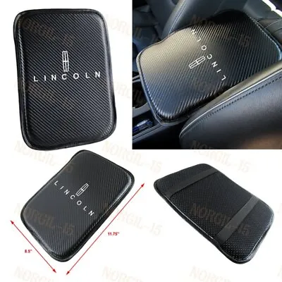 For LINCOLN Embroidery Carbon Fiber Car Center Armrest Cushion Mat Pad Cover X1 • $14.99