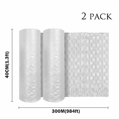 984ft X 16  Air Cushion Machine Film Bubble Pillow Packaging Padding Roll 2PACK • $79.95