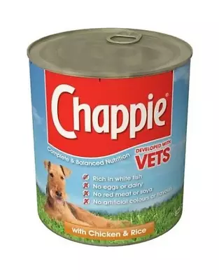 Chappie Chicken & Rice Complete Wet Pet Food For Adult Dogs 412g X 1 • £5.95