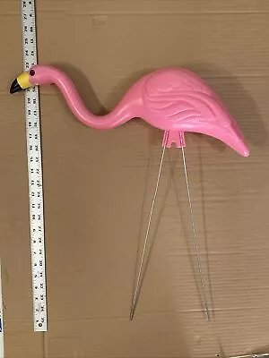 Vintage Pink Flamingo Bird Blow Mold Lawn Ornament Yard Art Garden • $30