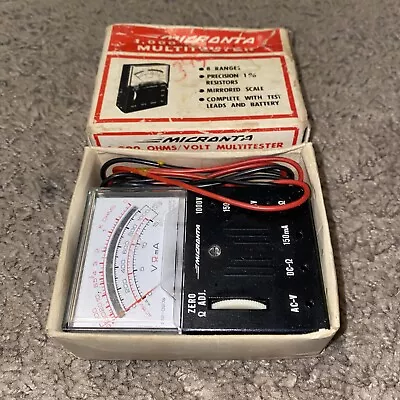 Micronta 1.000 Ohms/Volts Multitester No. 22-027A - New Old Stock Retro Vintage • $19.99