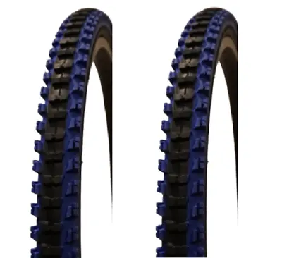 $42.99 • Buy Two Vee Rubber Tires 26x1.95 V199 Blue Shoulder Mountain Bike Tires
