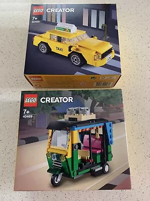 Lego Creator Bulk Lot Of 2 - 40468 Yellow Taxi & 40469 Tuk Tuk Brand New • $50