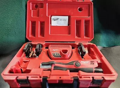 Milwaukee 2473-22 M12 Force Logic Press Tool 1/2  - 1 Full Kit3 JawsFree Ship • $1775