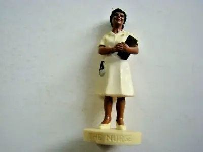The Black Female Nurse Plastic Mini Toy Statue 1987 By PW Baston Jr. • £13.94