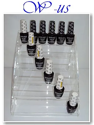 Nail Polish Table Rack Acrylic Display Hold Up To 36 Bottles /OPI ESSIECHINA.. • $21.99