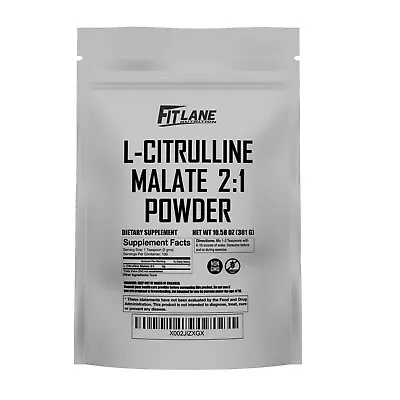 L-Citrulline Malate 2:1 Powder Pure With No Additives 301 Gram Bag • $15.99