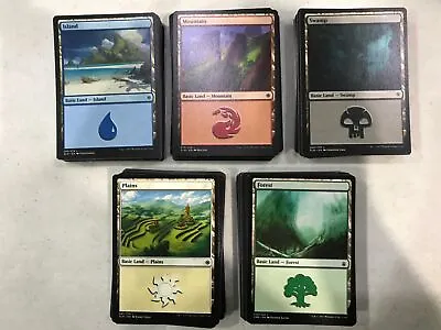 160 Basic Land Lot — MTG 32x Each Of FOREST ISLAND MOUNTAIN & SWAMP • $23.99