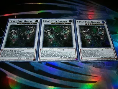 3x Scrap Twin Dragon 1st Edition Super Rare KICO-EN038 Yu-Gi-Oh! • $1.45