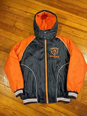 Chicago Bears Licensed NFL Hoodie Puffer Jacket Size Large EUC • $49.95