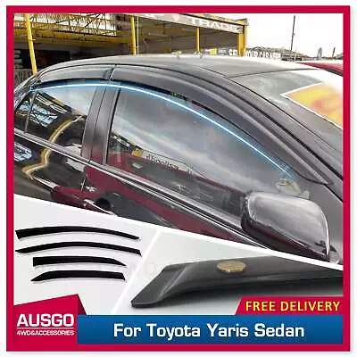 AUSGO Luxury Weather Shields For Toyota Yaris Sedan 2006-Onwards Weathershields • $65.31